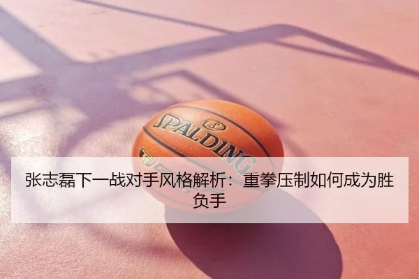 张志磊下一战对手风格解析：重拳压制如何成为胜负手